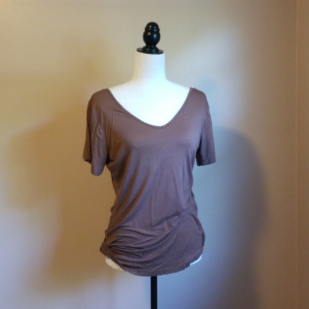 NWOT Light Brown Crisscrossed Back
